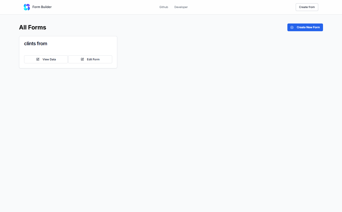 Form Builder UI